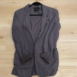 Talula/Aritzia grey relaxed shirt blazer, size 0